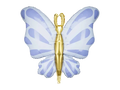 Blue butterfly Foil Balloon, 27in