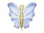 Blue butterfly Foil Balloon, 27in