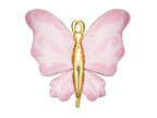 Pink Butterfly Foil Balloon, 27in