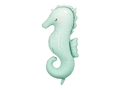 Giant Teal Seahorse Foil Balloon, 39in