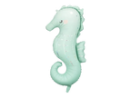 Giant Teal Seahorse Foil Balloon, 39in