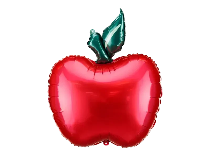 Red Apple Foil Balloon, 27in