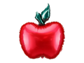 Red Apple Foil Balloon, 27in