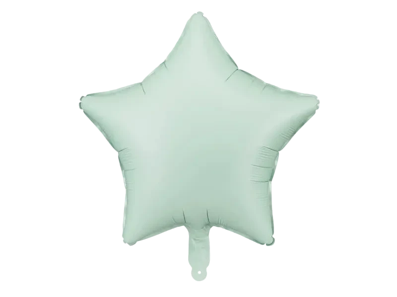 Green Star Foil Balloon, 19in
