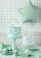Green Star Foil Balloon, 19in