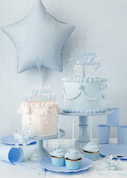 Blue Star Foil Balloon, 19in