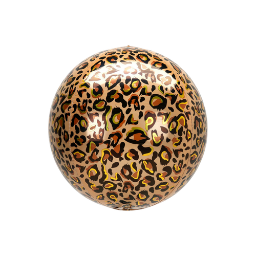 black gold leopard print orbz foil balloon for birthday from Parte Haus party supply store in Bethesda MD