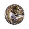 Black gold marble orbz foil balloon with shiny swirl design birthday theme from Parte Haus party supply store in Bethesda Maryland