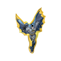 Black gray Batman foil balloon shaped like superhero for birthday theme from Parte Haus party supply store in Bethesda MD