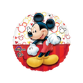 Black red Mickey Mouse foil balloon with character graphics for birthday from Parte Haus party supply store in Bethesda MD