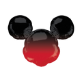 black red Mickey Mouse head foil balloon for birthday from Parte Haus party supply store in Bethesda MD
