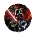 Black red Darth Vader foil balloon with lightsaber Star Wars birthday from Parte Haus party supply store in Bethesda MD
