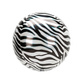 Black and white zebra print foil balloon for birthday from Parte Haus party supply store in Bethesda MD