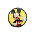 Black yellow Mickey Mouse foil balloon with cheerful cartoon design birthday theme from Parte Haus party supply store in Bethesda MD