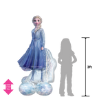 Blue Elsa foil balloon large Frozen 2 birthday theme from Parte Haus party supply store in Bethesda MD