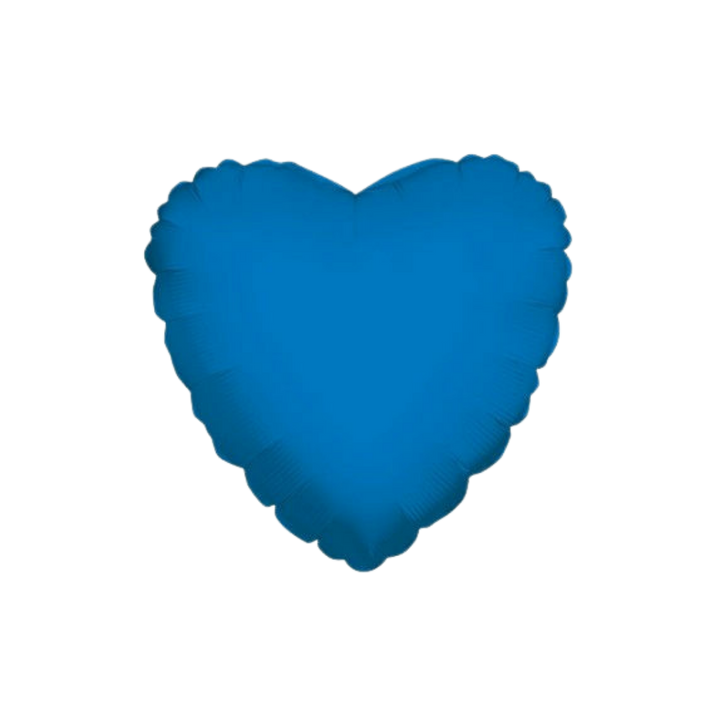 Blue heart foil balloon for wedding or birthday from Parte Haus party supply store in Bethesda MD