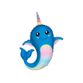Blue ombre narwhal foil balloon with cute face under the sea birthday from Parte Haus party supply store in Bethesda MD