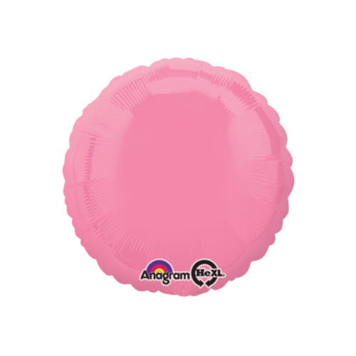 Bubble gum pink round foil balloon for birthday celebrations from Parte Haus party supply store in Bethesda Maryland