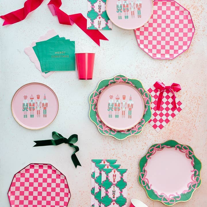 Pink One & Only Nutcracker Small Appetizer Dessert Plates