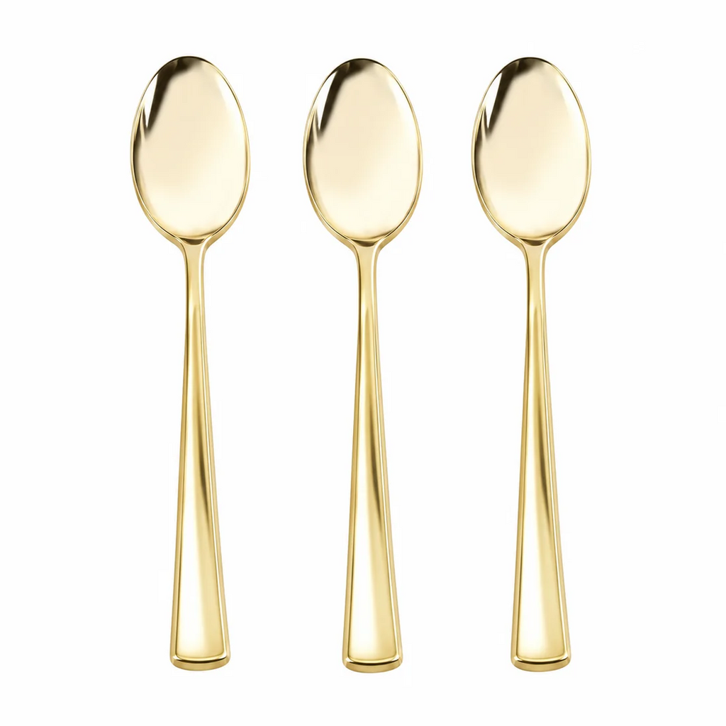 Classic Gold Reusable Spoons | 20 Pieces
