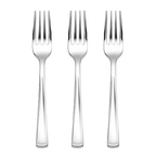 Silver Classic Design Plastic Forks - 20 pcs