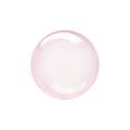 Clear pink bubble balloon with glossy finish baby shower or wedding decor from Parte Haus party supply store in Bethesda MD