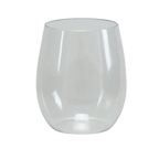 Clear Stemless Wine Goblets - 6 pcs