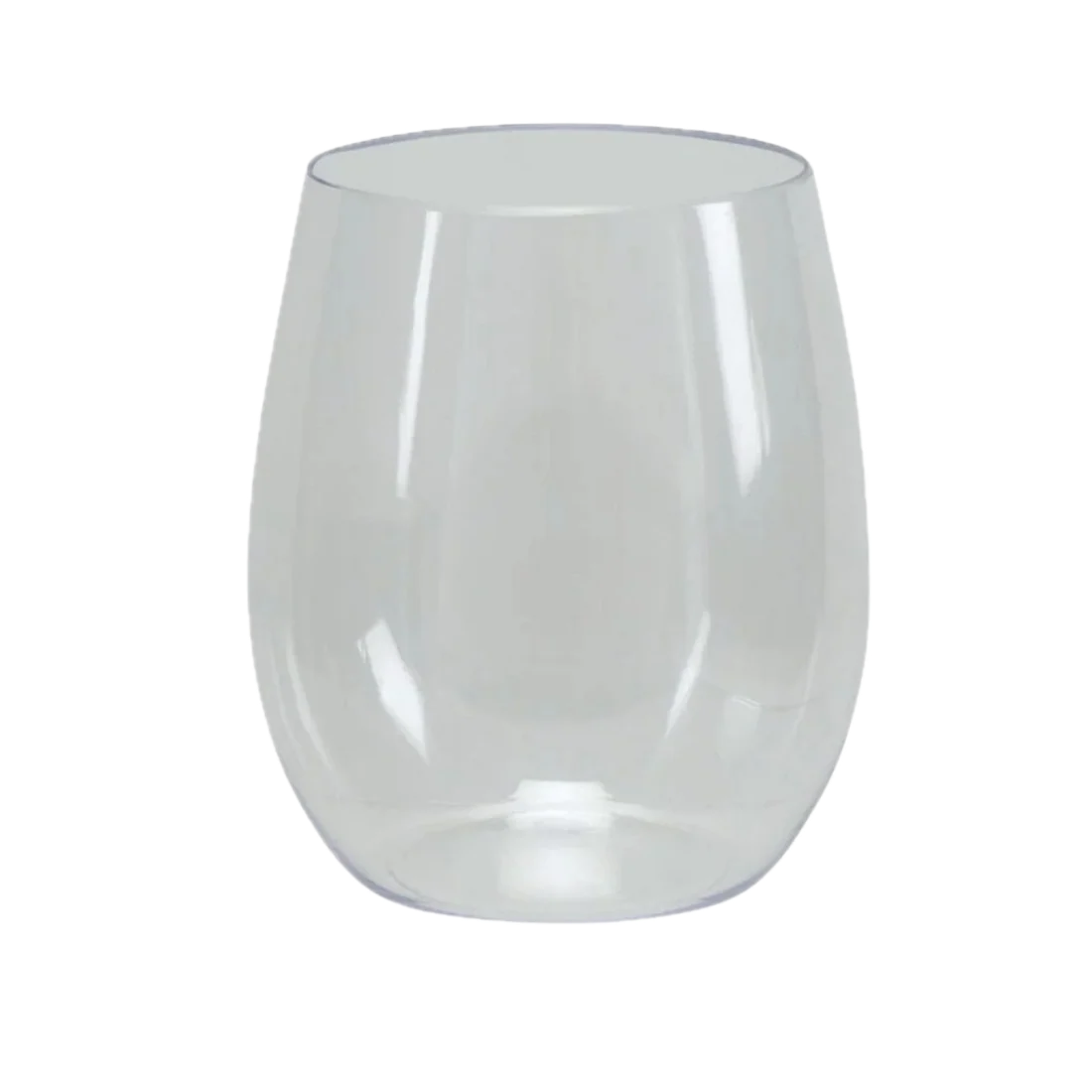 Clear Stemless Wine Goblets - 6 pcs