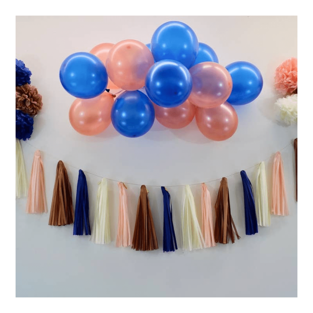Pink and Navy Decoration Kit - 30 Pcs