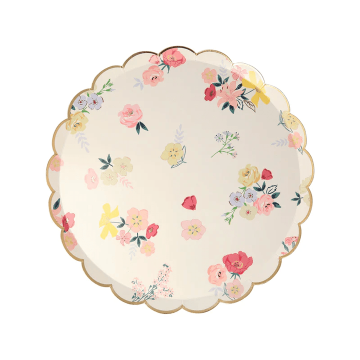 Floral English Garden Appetizer Plates