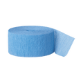 Light blue crepe streamer roll for birthdays from Parte Haus party supply store in Bethesda Maryland