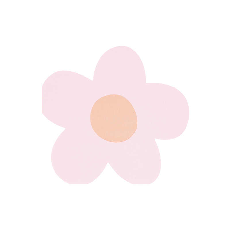 Pink flower shaped paper cutout spring floral theme from Parte Haus party supply store in Bethesda MD