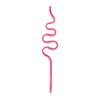 Pink curly straw fun shape for birthday theme from Parte Haus party supply store in Bethesda MD.