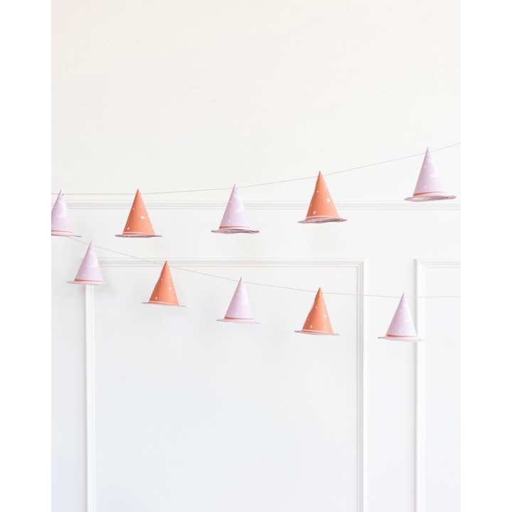 Pink Witch Hat Banner