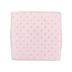 Pink napkin with gold polka dots elegant table decor from Parte Haus party supply store in Bethesda MD