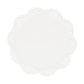White paper doily lace edge for elegant birthday decoration from Parte Haus party supply store in Bethesda MD.