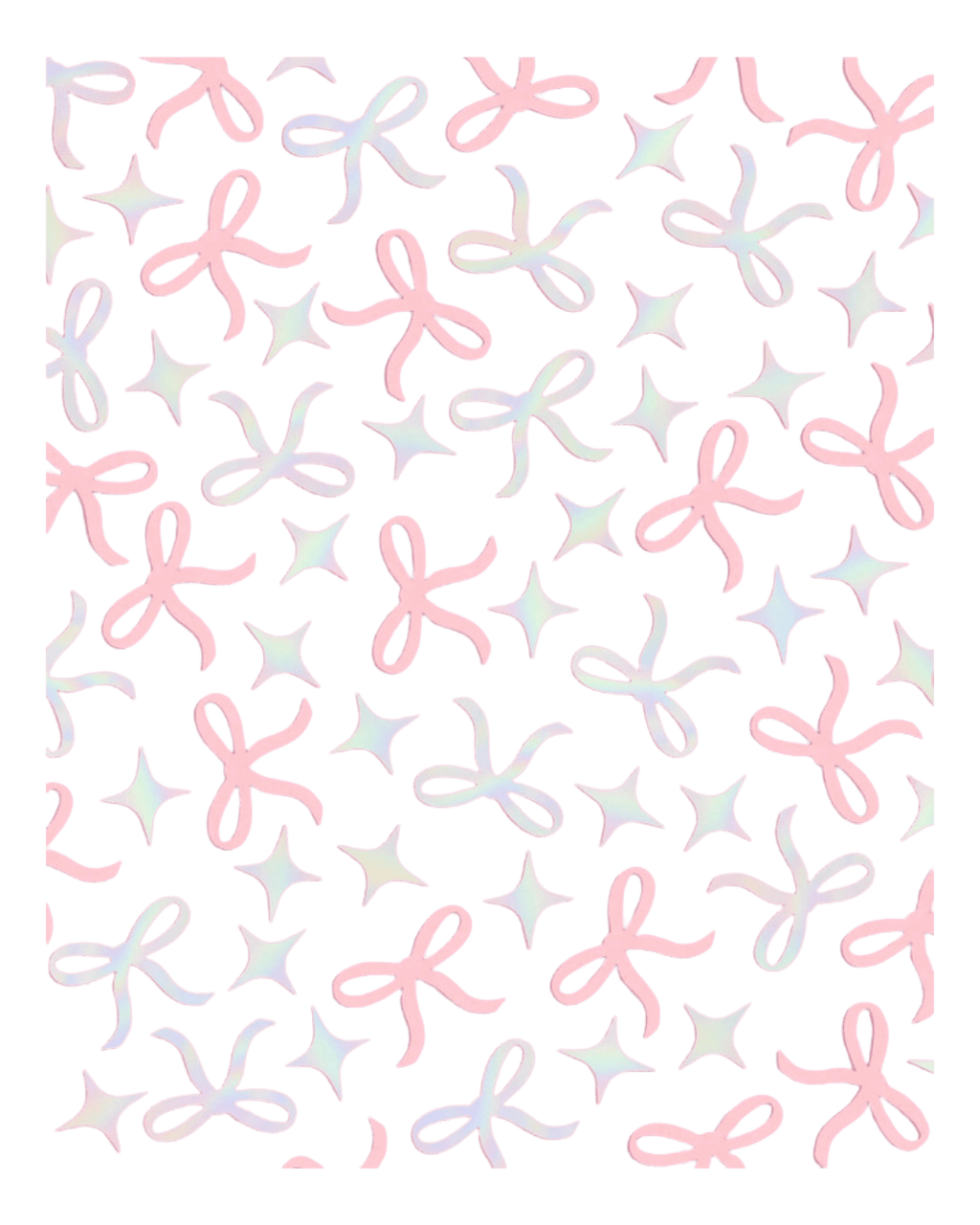 Pastel pink and white bow and star pattern gift wrap birthday theme from Parte Haus party supply store in Bethesda MD
