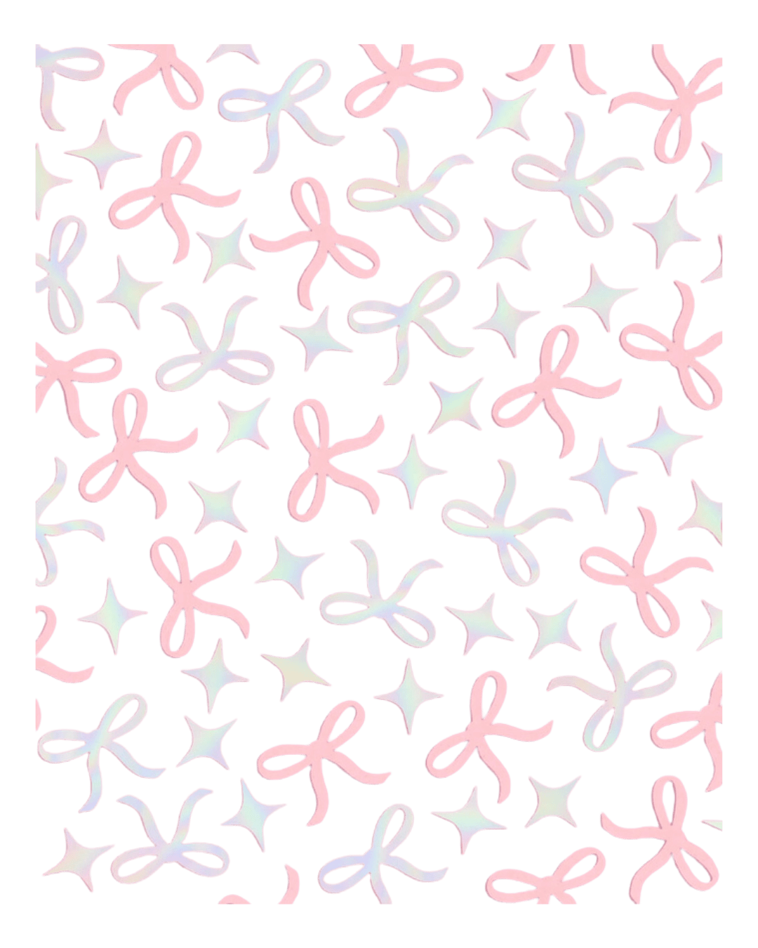 Pastel pink and white bow and star pattern gift wrap birthday theme from Parte Haus party supply store in Bethesda MD