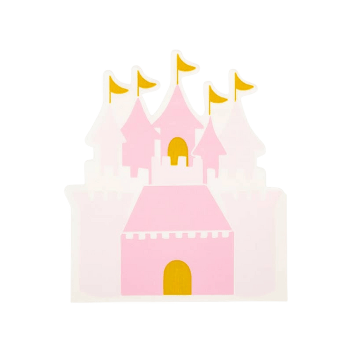 Pink Princess Castle Guest Napkins