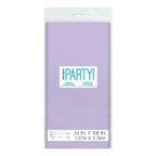 Lavender table cover plastic rectangular for any celebration from Parte Haus party supply store in Bethesda Maryland