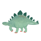 Green dinosaur balloon shaped like stegosaurus for birthday from Parte Haus party supply store in Bethesda MD.
