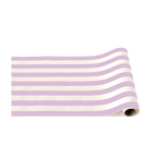 lavender striped table runner rolled pastel celebration decor from Parte Haus party supply store in Bethesda MD