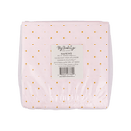 Pink polka dot napkins pastel paper for birthday from Parte Haus party supply store in Bethesda Maryland
