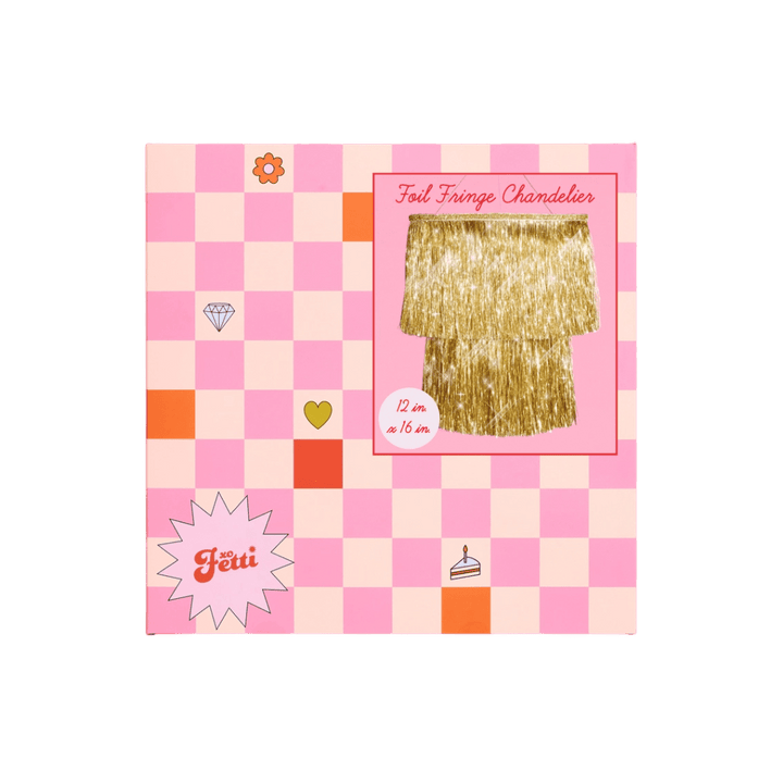 Golden Fringe Chandelier