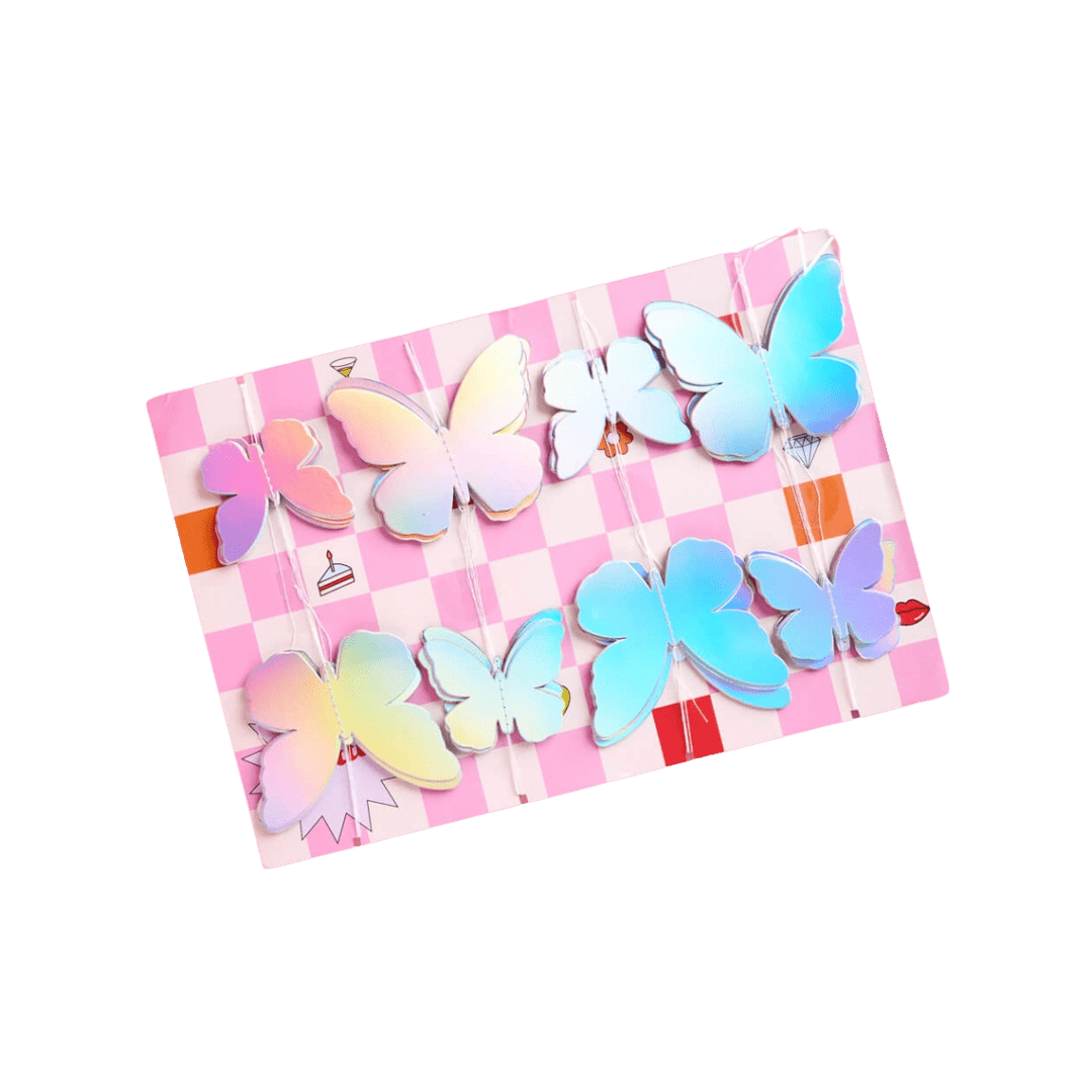 Iridescent Butterfly Garland