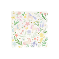 Pastel unicorn napkin with scalloped edge floral pattern for birthday from Parte Haus party supply store in Bethesda MD