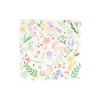 Pastel unicorn napkin with scalloped edge floral pattern for birthday from Parte Haus party supply store in Bethesda MD