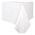 White tablecloth rectangular shape for celebration from Parte Haus party supply store in Bethesda Maryland