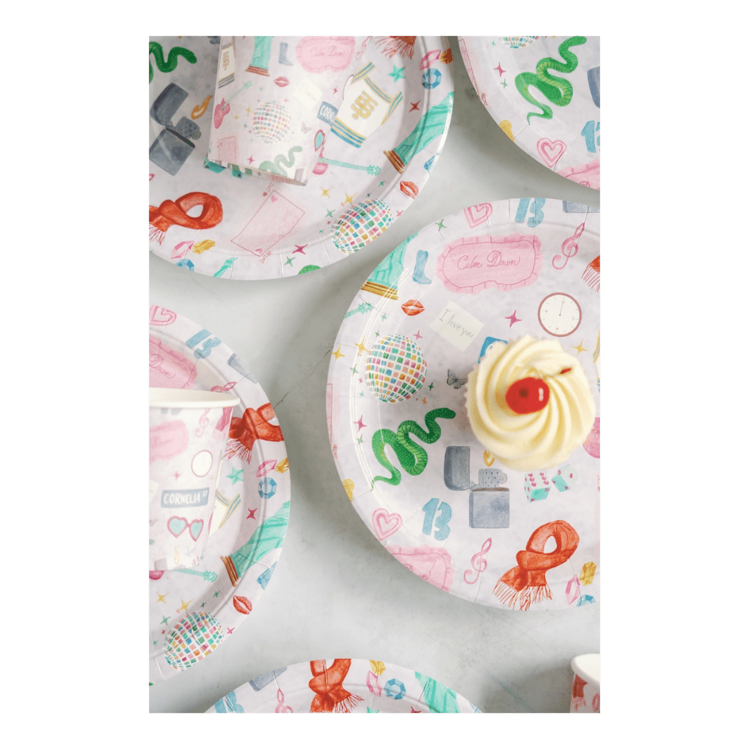 Light Purple Taylor Swift Large Dinner Plates