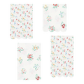 Pastel floral paper napkins with scalloped edges garden party from Parte Haus party supply store in Bethesda MD